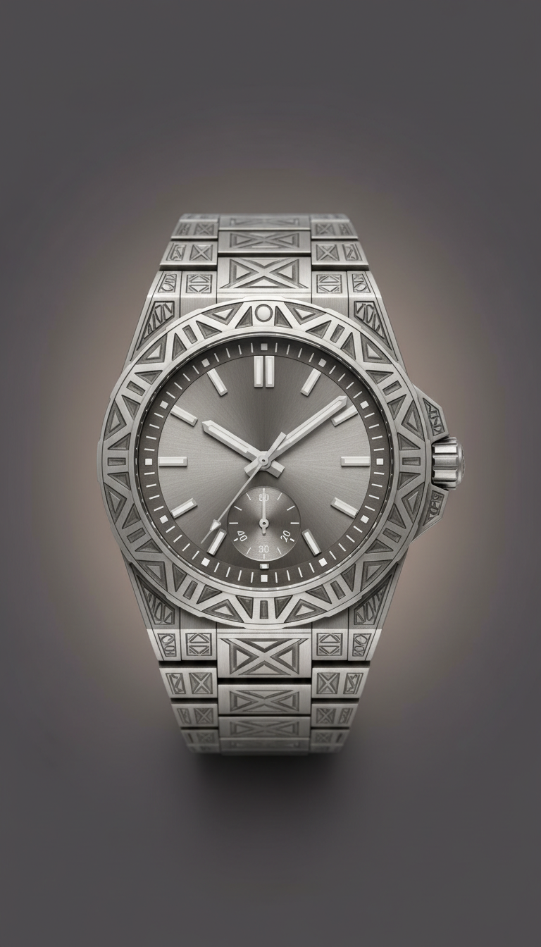Titanium bespoke engraved sports model