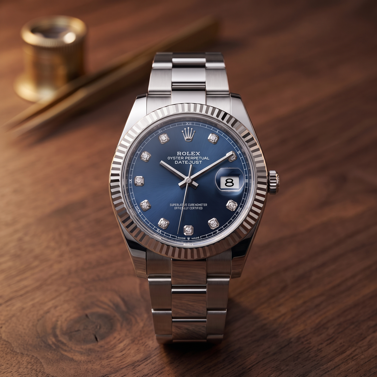 41MM Datejust - Blue Diamond Dial - view 3
